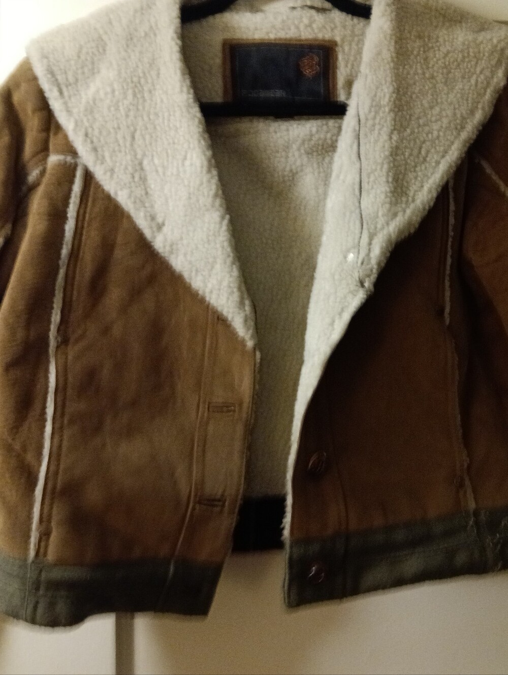 Roca Wear Suede Sherpa Jacket